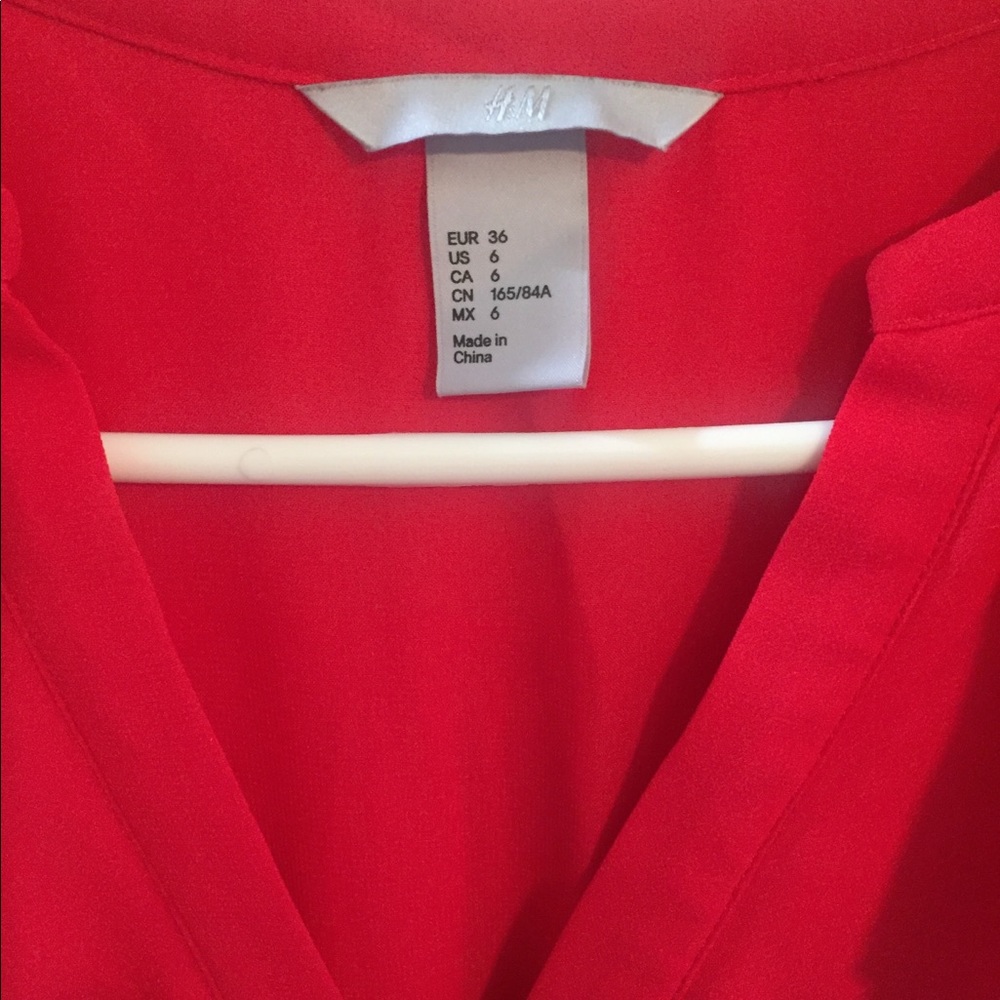H&M mini ruffle red dress - Picture 7 of 10